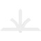 Ekena Millwork Redmond Architectural Grade PVC Gable Bracket, 84"W x 45 1/2"H x 2"D x 6"F, 13/12 Pitch GBP084X46X0206RED00 - alternate 2